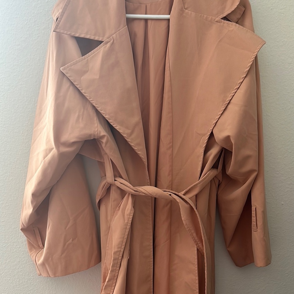 ASOS Tan Trench Coat - Picture 3 of 7